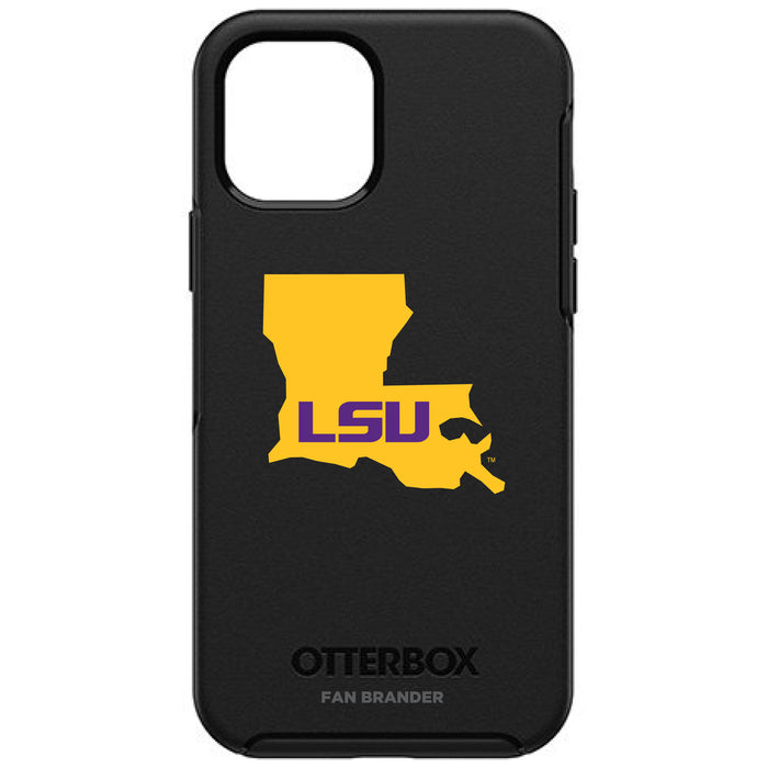 OtterBox Black Phone case with LSU Tigers State Design