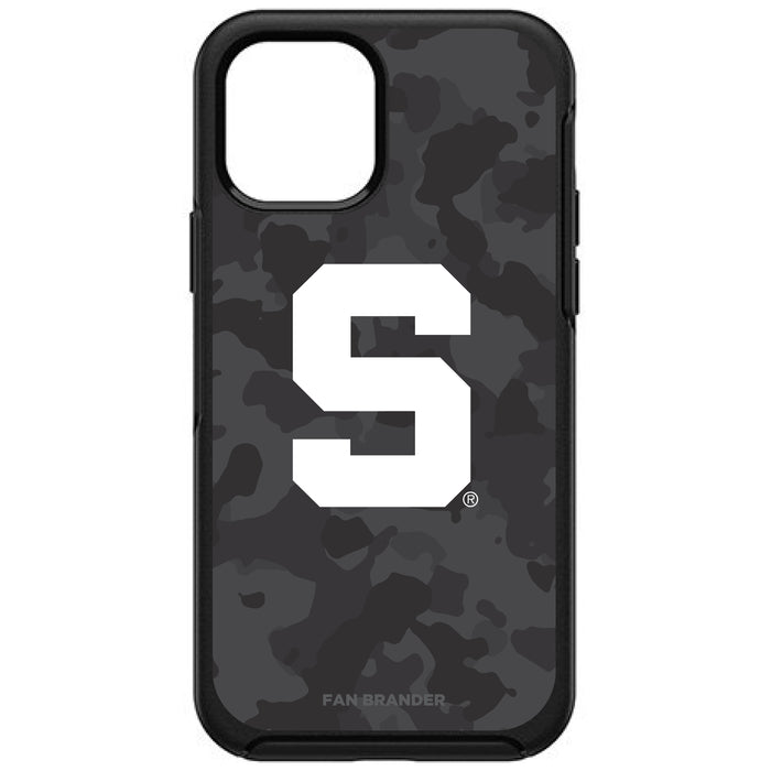 OtterBox Black Phone case with Michigan State Spartans Block S with Team Color Tribal