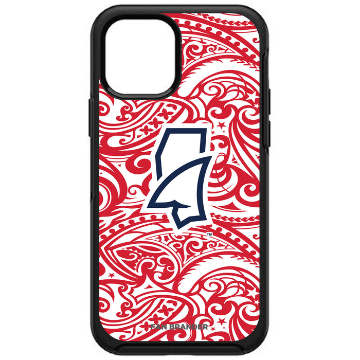 OtterBox Black Phone case with Mississippi Ole Miss Mississippi Land Shark with Team Color Tribal