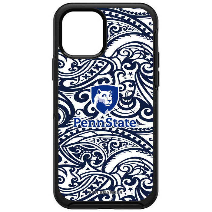 OtterBox Black Phone case with Penn State Nittany Lions Shield With Urban Camo Background