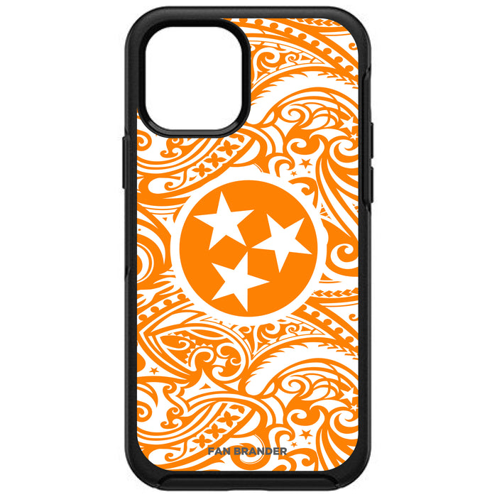 OtterBox Black Phone case with Tennessee Vols Tennessee Triple Star with Team Color Tribal