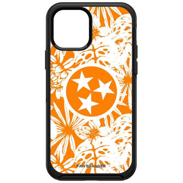 OtterBox Black Phone case with Tennessee Vols Tennessee Triple Star with Team Color Hawain Pattern
