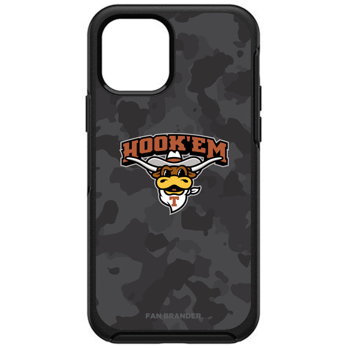 OtterBox Black Phone case with Texas Longhorns  Hook EM with Team Color Tribal