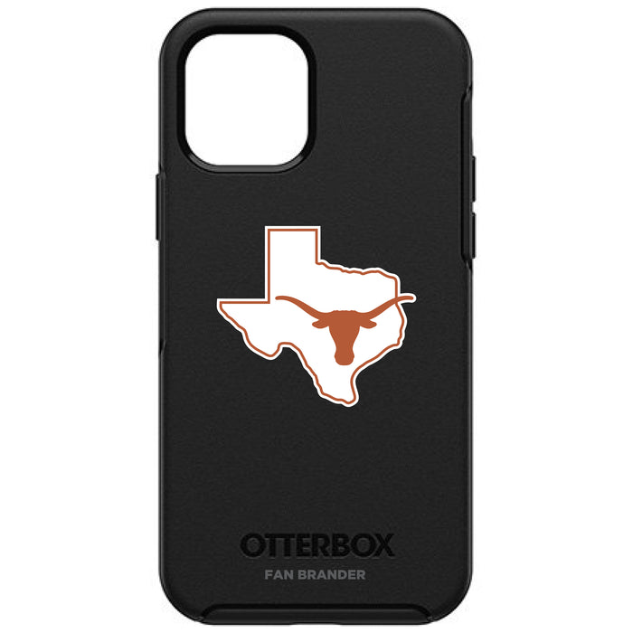 OtterBox Black Phone case with Texas Longhorns  State Design