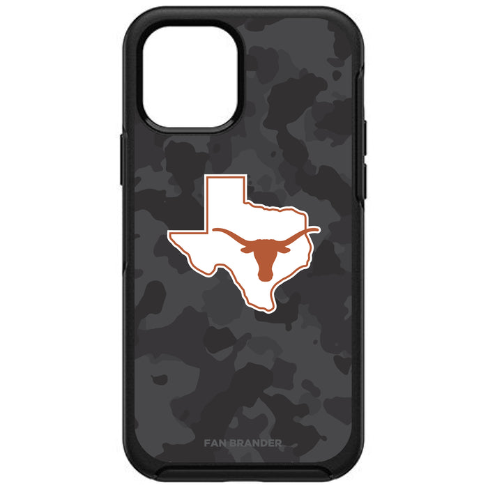 OtterBox Black Phone case with Texas Longhorns  State Design Urban Camo