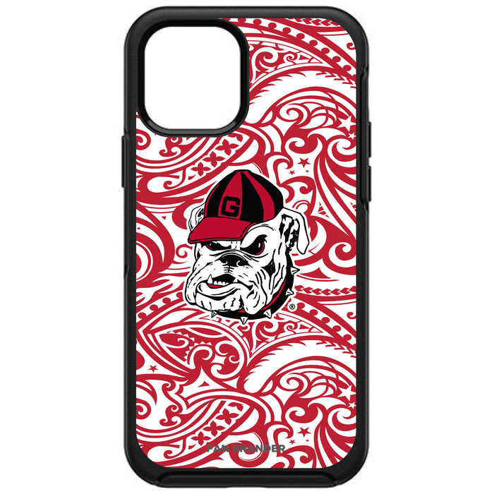 OtterBox Black Phone case with Georgia Bulldogs Georgia Bulldog with Team Color Tribal