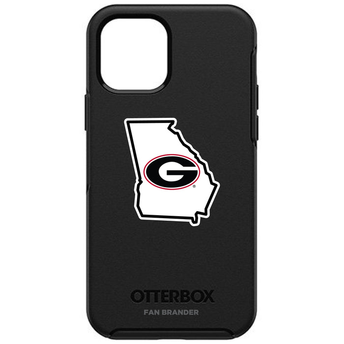 OtterBox Black Phone case with Georgia Bulldogs State Design
