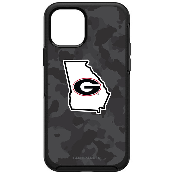 OtterBox Black Phone case with Georgia Bulldogs State Design Urban Camo