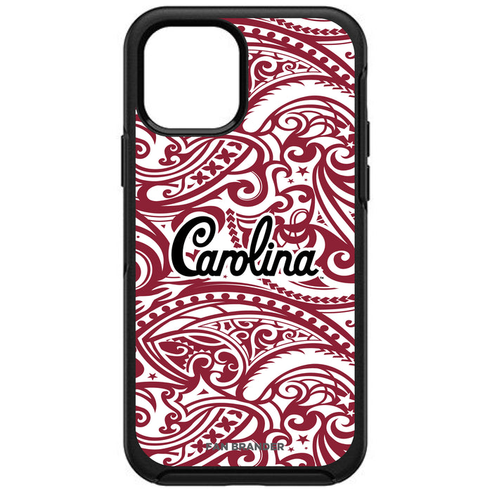 OtterBox Black Phone case with South Carolina Gamecocks Carolina With Urban Camo Background