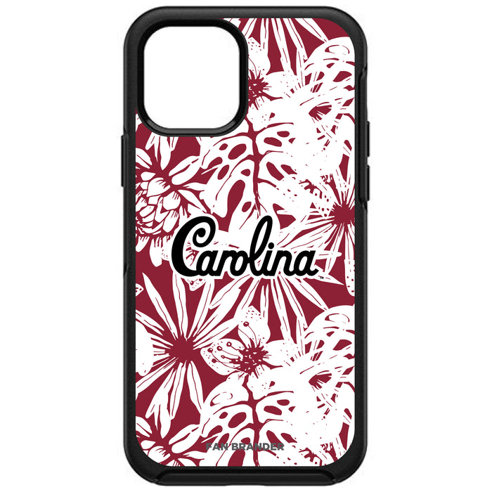 OtterBox Black Phone case with South Carolina Gamecocks Carolina with Team Color Hawain Pattern