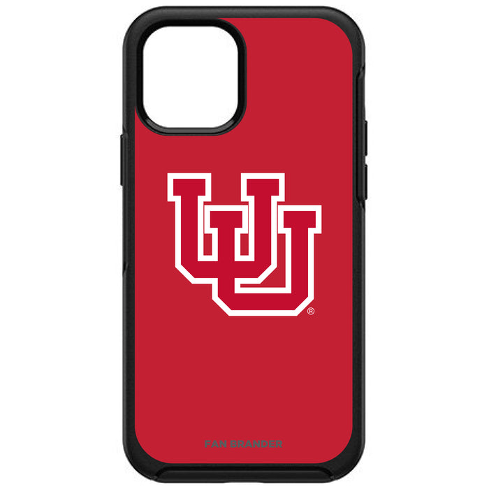 OtterBox Black Phone case with Utah Utes UU With Team Background