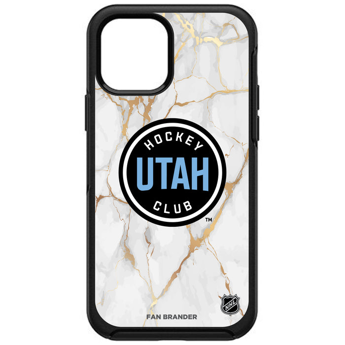 OtterBox Black Phone case with Utah Hockey Club White Marble