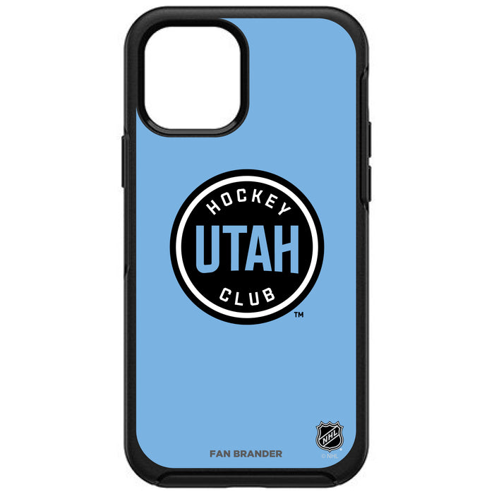 OtterBox Black Phone case with Utah Hockey Club Primary Mark with Team Background