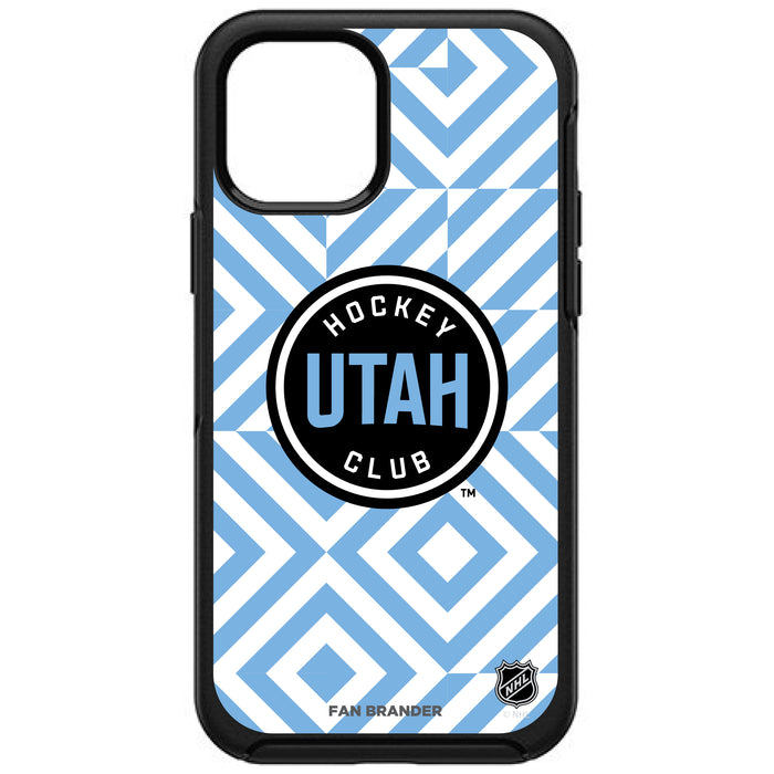 OtterBox Black Phone case with Utah Hockey Club Geometric Diamond