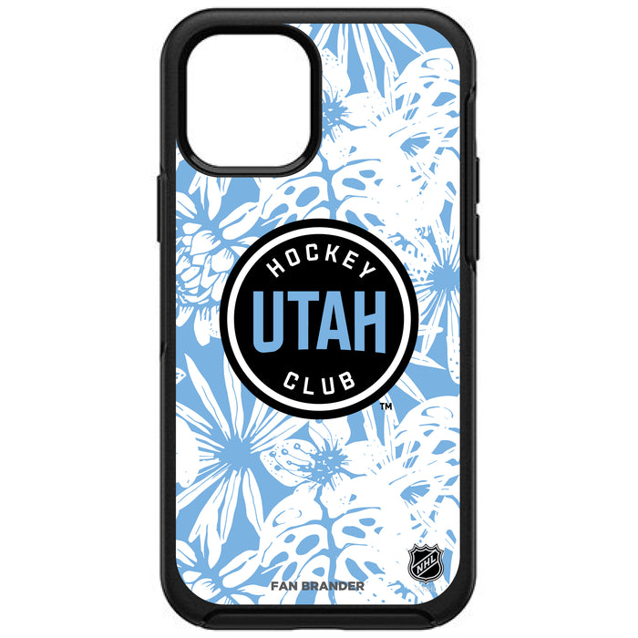 OtterBox Black Phone case with Utah Hockey Club Team Color Hawain Pattern