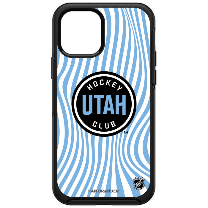 OtterBox Black Phone case with Utah Hockey Club Groovey Lines