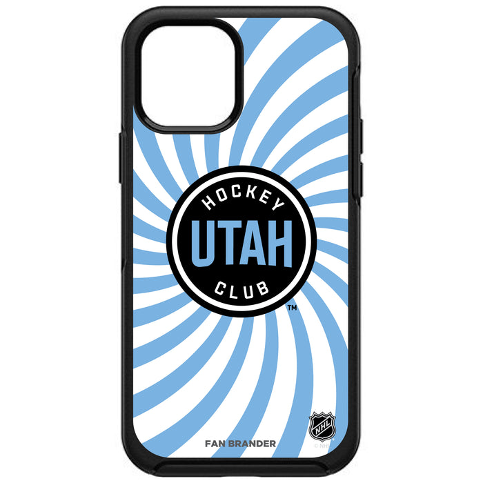 OtterBox Black Phone case with Utah Hockey Club Groovey Burst