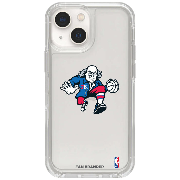 Clear OtterBox Phone case with Philadelphia 76ers Logos