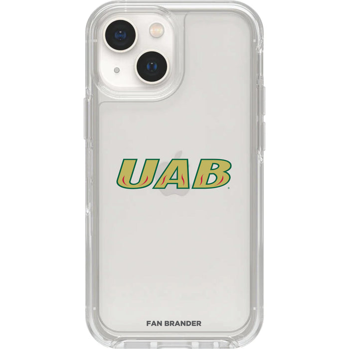 Clear OtterBox Phone case with UAB Blazers Logos