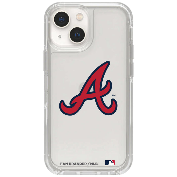 Clear OtterBox Phone case with Atlanta Braves Logos