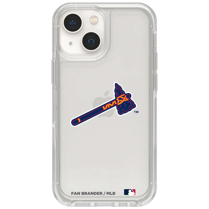 Clear OtterBox Phone case with Atlanta Braves Logos