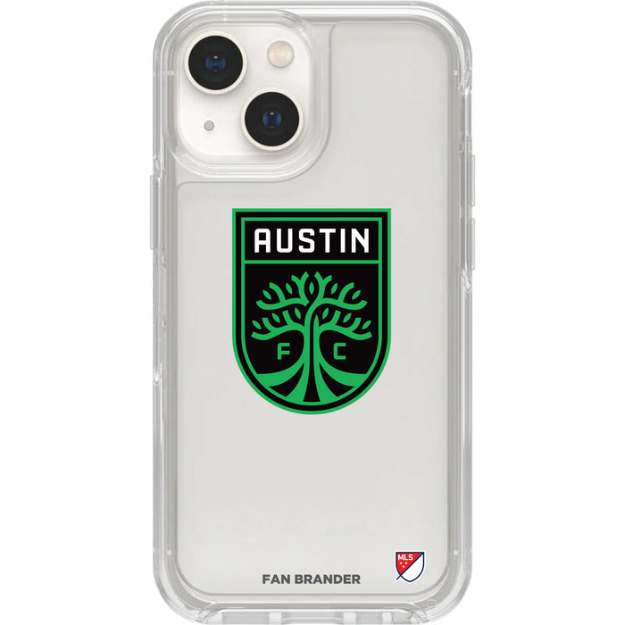 Clear OtterBox Phone case with Austin FC Logos