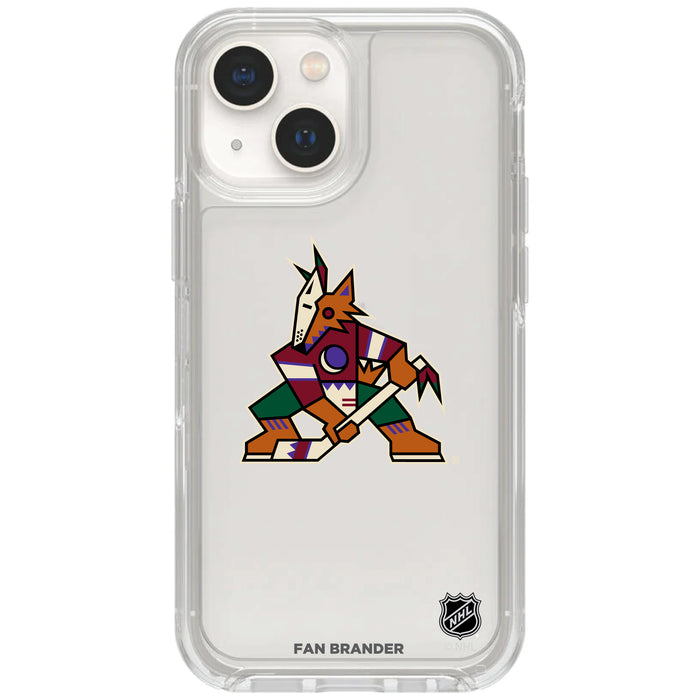 Clear OtterBox Phone case with Arizona Coyotes Logos