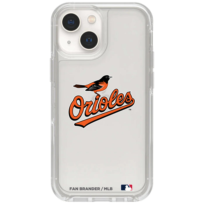 Clear OtterBox Phone case with Baltimore Orioles Logos