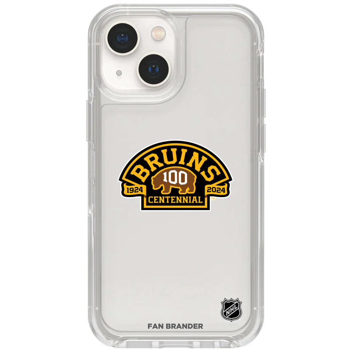 Clear OtterBox Phone case with Boston Bruins Logos