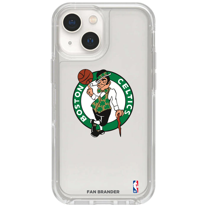 Clear OtterBox Phone case with Boston Celtics Logos