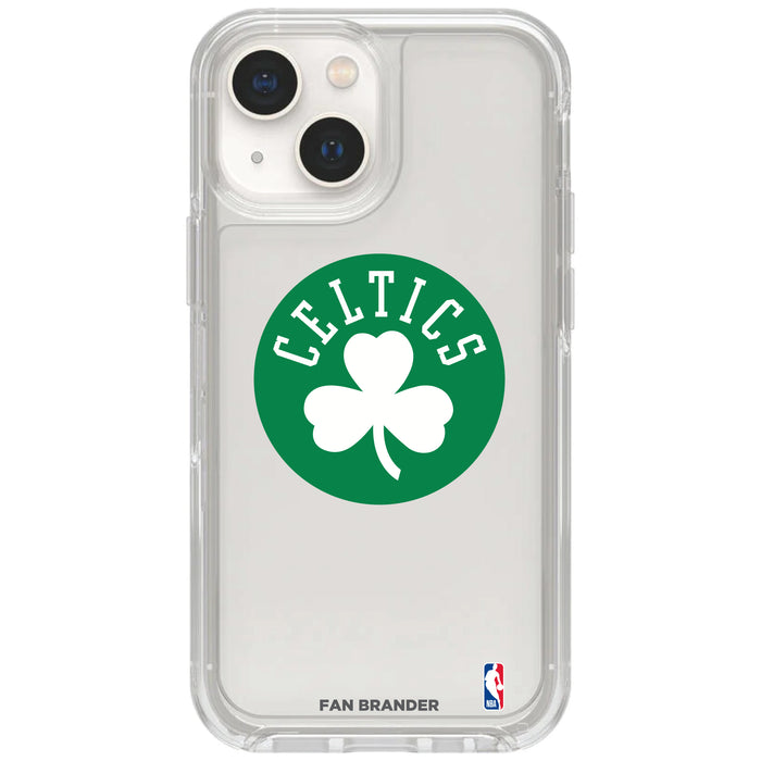 Clear OtterBox Phone case with Boston Celtics Logos