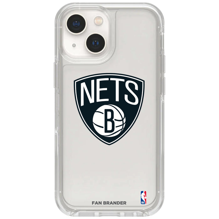 Clear OtterBox Phone case with Brooklyn Nets Logos
