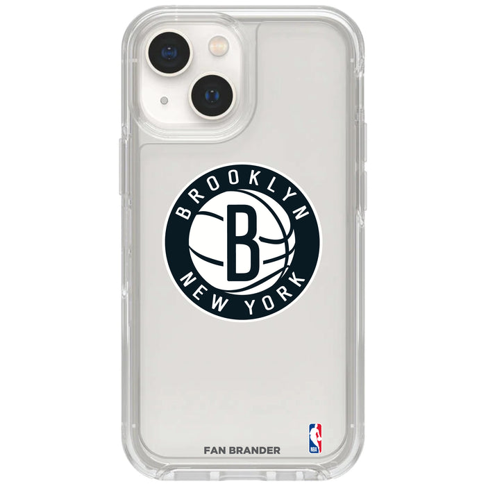 Clear OtterBox Phone case with Brooklyn Nets Logos