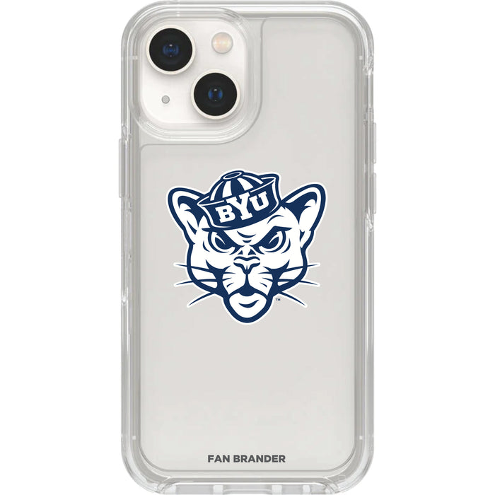 Clear OtterBox Phone case with Brigham Young Cougars Logos