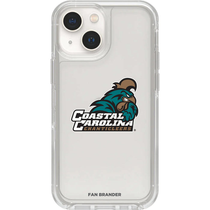 Clear OtterBox Phone case with Coastal Carolina Univ Chanticleers Logos