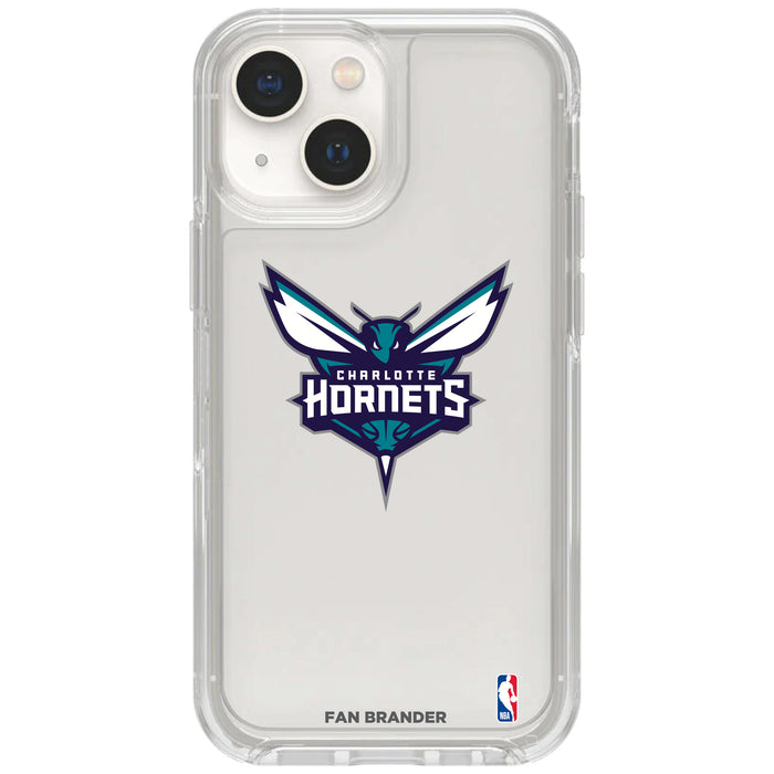 Clear OtterBox Phone case with Charlotte Hornets Logos