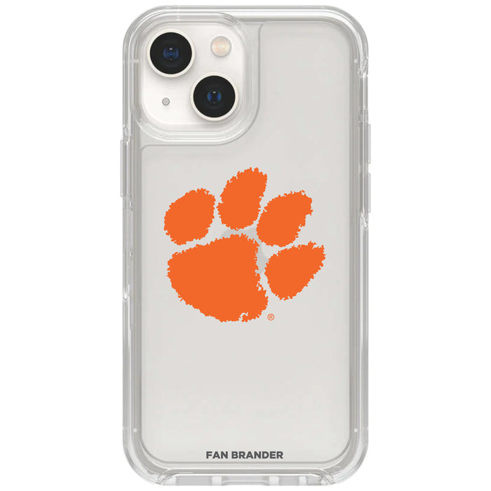 Clear OtterBox Phone case with Clemson Tigers Logos