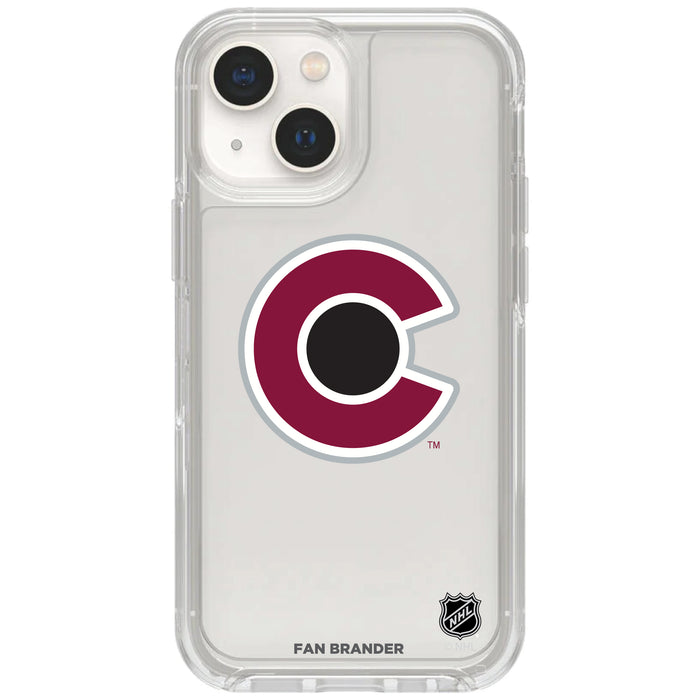 Clear OtterBox Phone case with Colorado Avalanche Logos