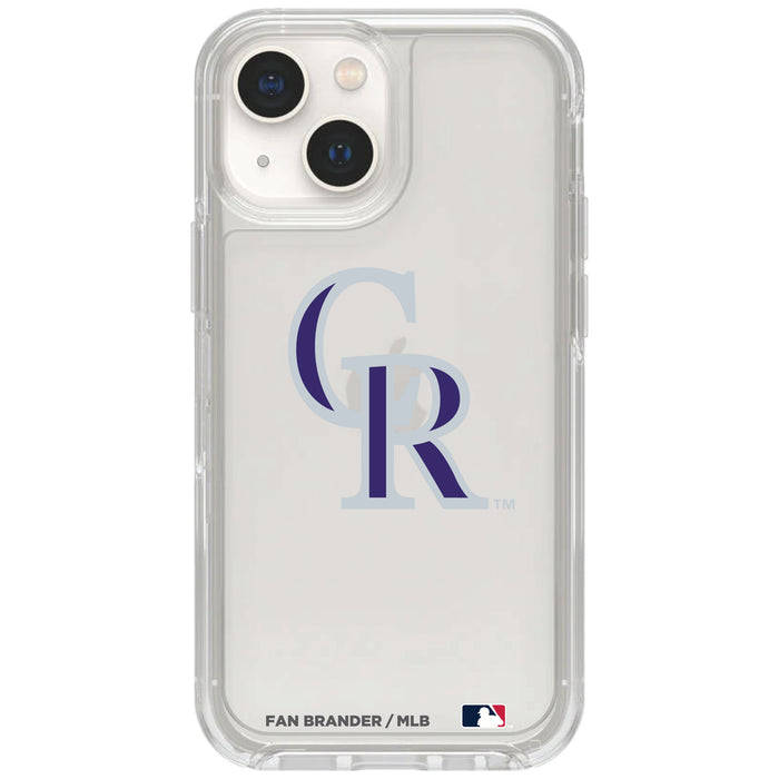 Clear OtterBox Phone case with Colorado Rockies Logos