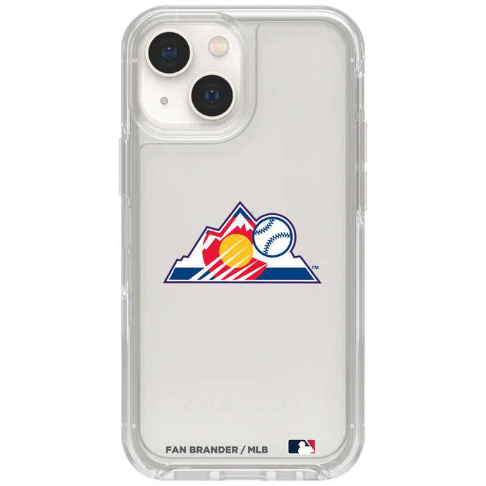 Clear OtterBox Phone case with Colorado Rockies Logos