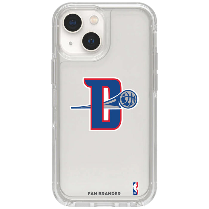 Clear OtterBox Phone case with Detroit Pistons Logos