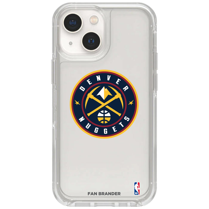Clear OtterBox Phone case with Denver Nuggets Logos