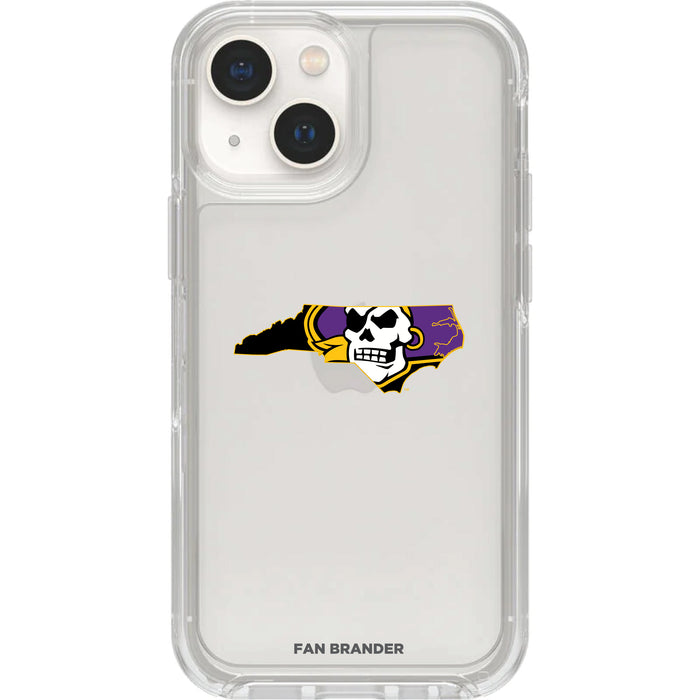 Clear OtterBox Phone case with East Carolina Pirates Logos