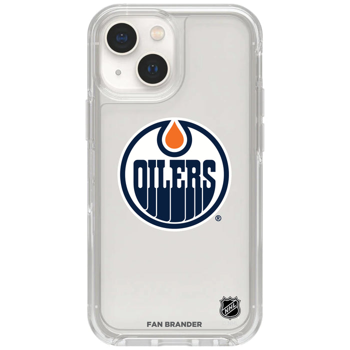Clear OtterBox Phone case with Edmonton Oilers Logos