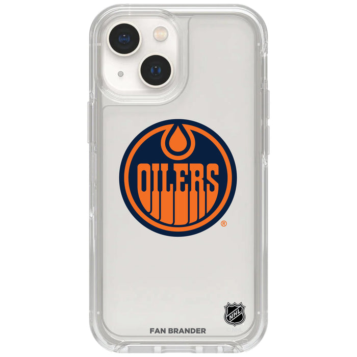 Clear OtterBox Phone case with Edmonton Oilers Logos