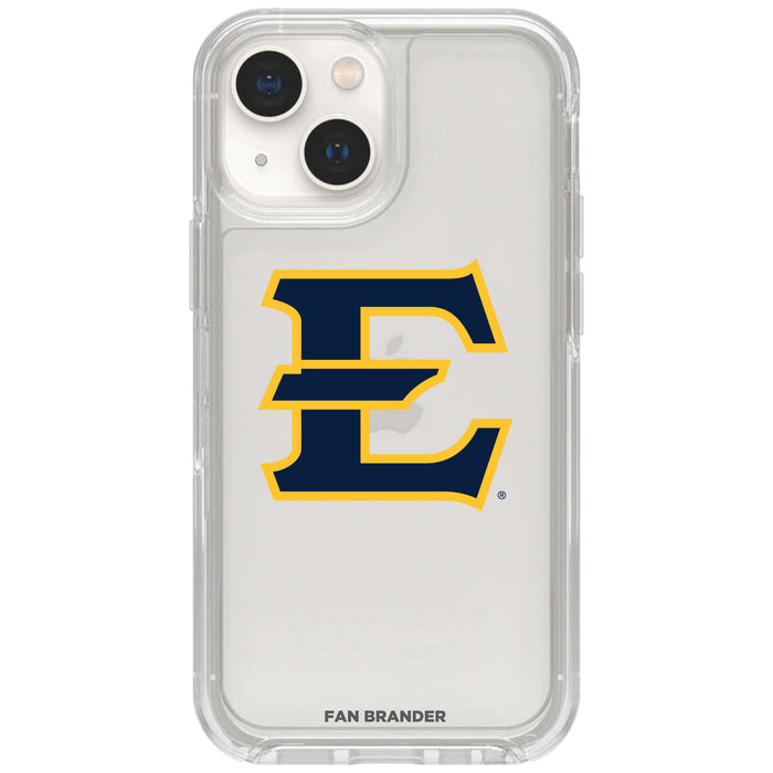 Clear OtterBox Phone case with Eastern Tennessee State Buccaneers Logos