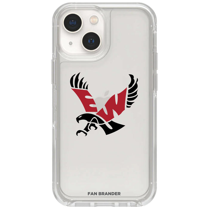 Clear OtterBox Phone case with Eastern Washington Eagles Logos