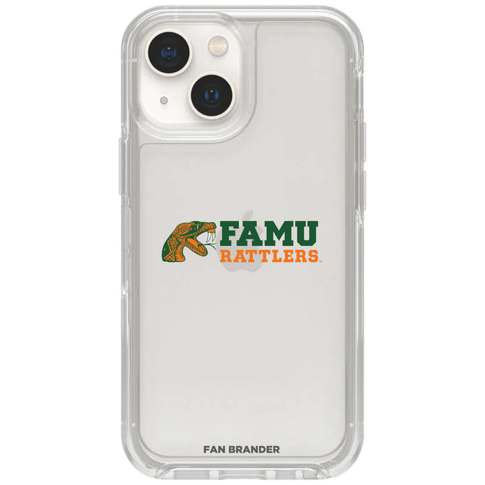 Clear OtterBox Phone case with Florida A&M Rattlers Logos