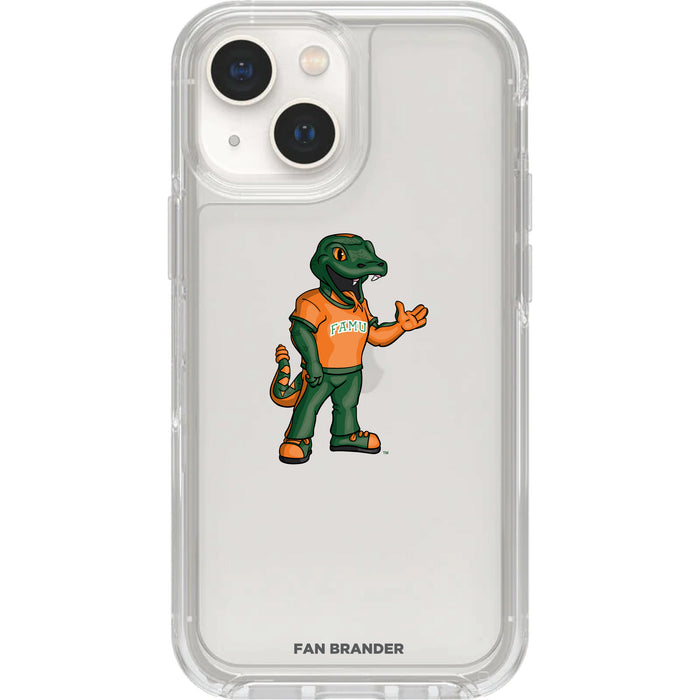 Clear OtterBox Phone case with Florida A&M Rattlers Logos