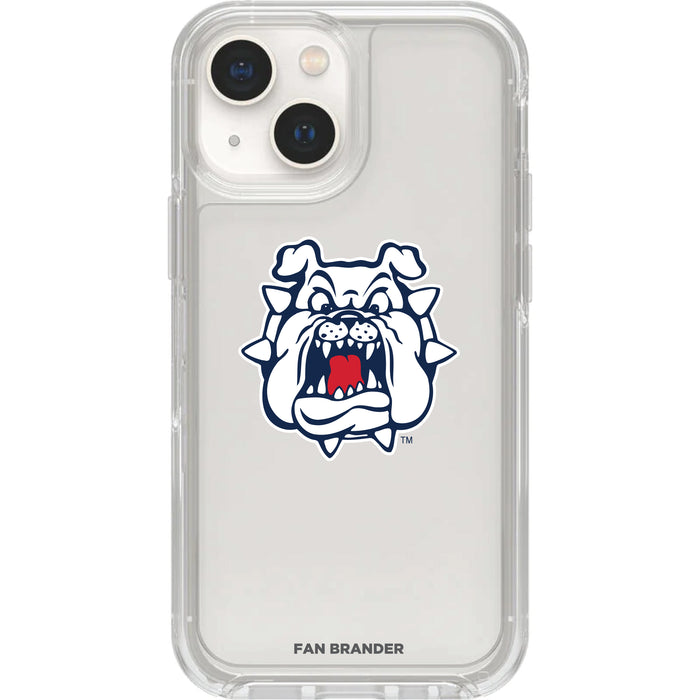 Clear OtterBox Phone case with Fresno State Bulldogs Logos